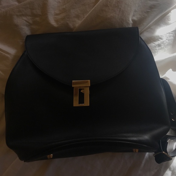 Neely and Chloe black soft leather backpack - Picture 4 of 6